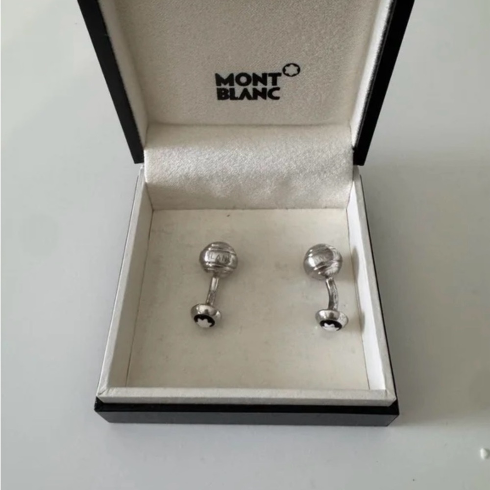 Montblanc Silver Sphere Cufflinks
